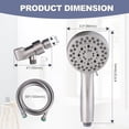thumbnail image 4 of 3.5 in. Wall Mount Handheld Shower Head Black, 4 of 5