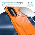thumbnail image 6 of SELOZKE Compatible with Samsung Galaxy S25 2025 Orange Phone Holder, Magnetic Protective Phone Case, 6 of 9