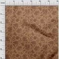 thumbnail image 3 of oneOone Georgette Viscose Brown Fabric Abstract Floral Craft Projects Decor Fabric Printed By The Yard 42 Inch Wide, 3 of 4