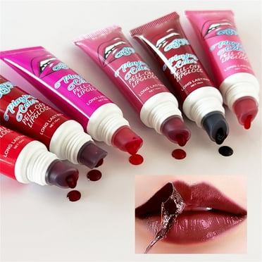Peel Off Lip Stain Lip Tint Liquid Lipstick Lip Gloss Long Lasting Lip Tint Stain Non Stick Cup Peel Off Lipstick Lip Makeup For Women Girls