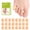 Beige, variant on Bukihome Silicone Toe Protectors – Silicone Open Pinky Toe Sleeves for Hammer Toes, Corns, Calluses, Blisters – Soft Gel Protector Toe Cushions for Pain Relief - 24 Count