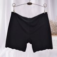 thumbnail image 4 of opvise High Waist Seamless Wave Cuffs Safety Panties Summer Lady Seamless Ice Silk Shaping Shorts Skin L, 4 of 7