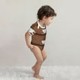 thumbnail image 5 of Rocae Coffee Cafe Cup for Baby Climbing Clothes Soft Baby Romper for Active Infants Comfortable and Breathable Crawling Jumpsuit Unisex Baby Outfit 18 Months, 5 of 8