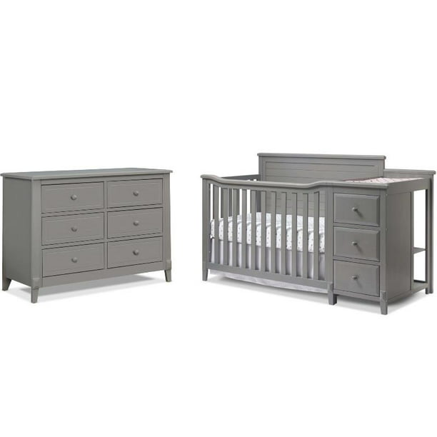 Baby Crib With Changing Table And 6, Infant Dresser Organization Chart