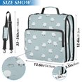 thumbnail image 2 of FORMRS Zipper Binder with Shoulder Strap 2-inch Ring 500 Sheet Capacity File Bag, Simple Sheep Pattern, 2 of 5