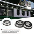 thumbnail image 4 of Miangastore 10 Pcs Roulements F695-2rs Durables Roulements à Billes pour Moteur Bas Moyen (Argent), 4 of 8