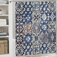thumbnail image 6 of Orinice Ambesonne Moroccan shower curtain, old cushion style inspired mix Moroccan tiles modern shades art print, fabric fabric bathroom décor 69x72, 6 of 7