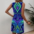 thumbnail image 6 of NTACZA Boho Dresses for Women Relaxed Fit Crew Neck Tank Dress Sleeveless Mini Boho Psychedelic Print Casual Fashion Dresses for Ladies 2026, 6 of 6