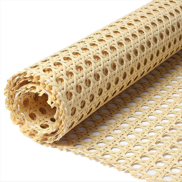 Rollo de Cinta de Ratán, 44 X 101 cm, de Ratán Abierta Tejida, Cinta de Caña de Polietileno para Proyectos de Decoración del Hogar, Ratán Sintético.