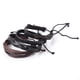 thumbnail image 4 of 4 Unids/set Pulseras Cuero Trenzado Hombres Vintage Pulseras Cuerda Multicapa, 4 of 9