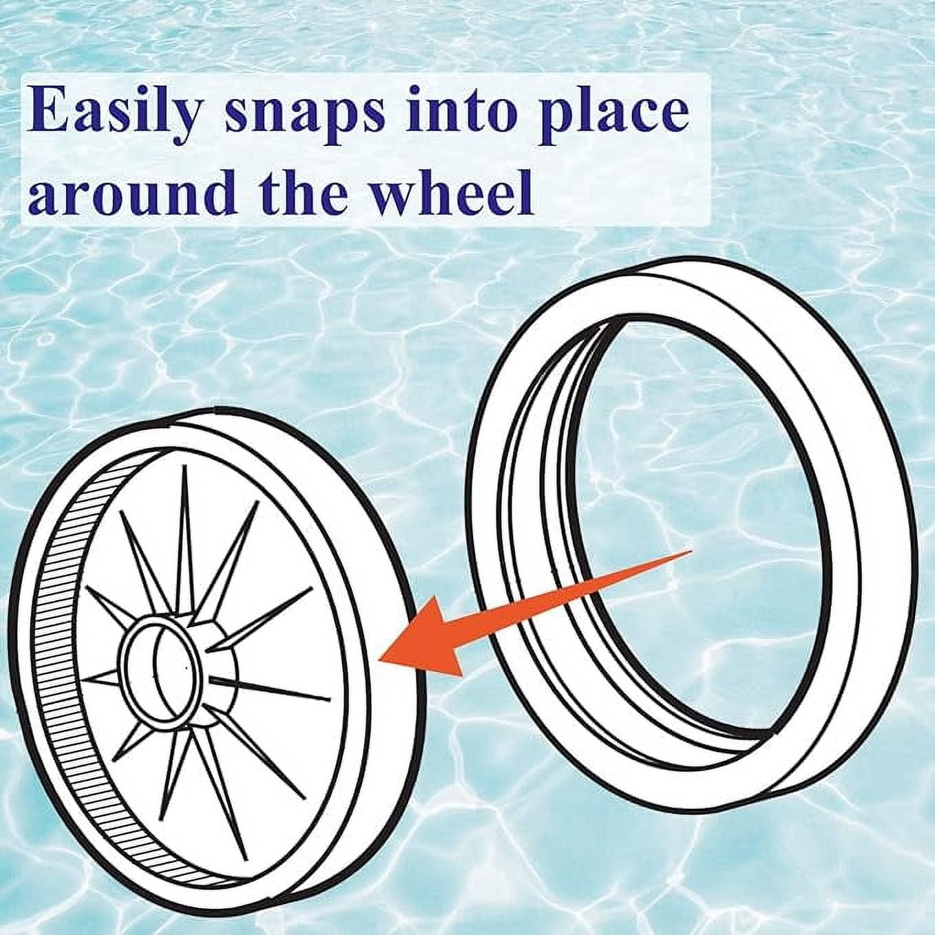 6 Pack Pool Cleaner All Purpose Tire Replacement Part Compatible with Polaris 280 360 180 380 C10 C-10