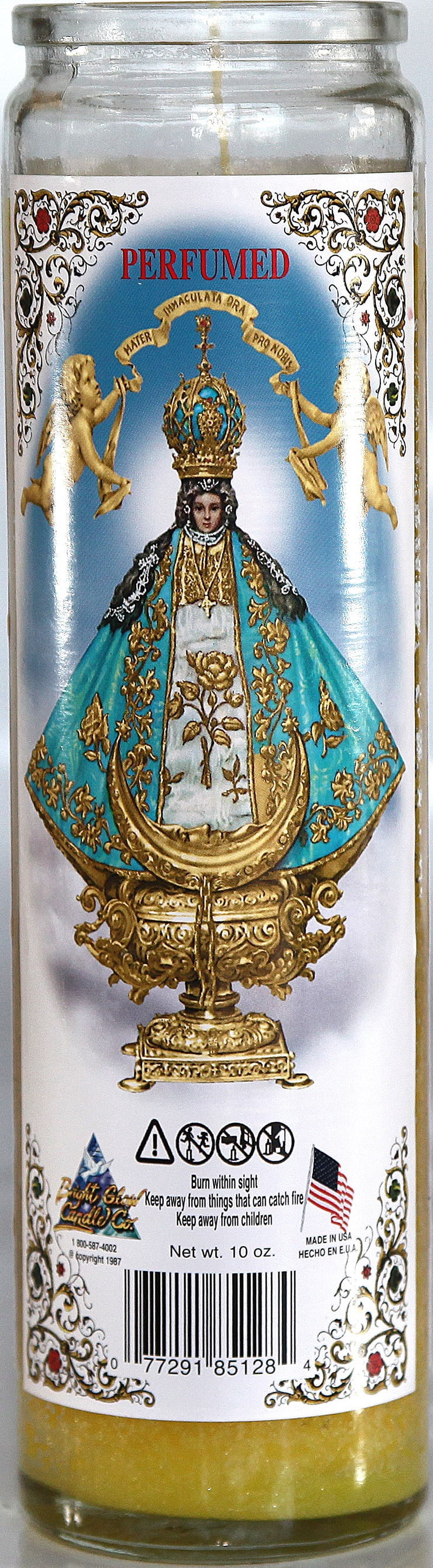 Yellow Dual Saints Candle