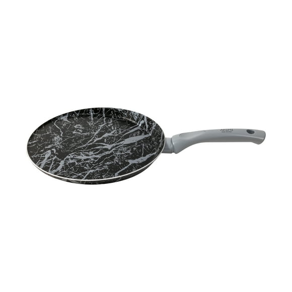 Diamond Marble Italian Crepe & Pancake Pan 25cm - 10 inch - PFOA Free - Black & Grey
