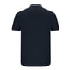 thumbnail image 4 of Playera Elvqul de Hombre Manga Corta Azul Marino Abotonada Casuales Solapa de Color Sólido, 4 of 6