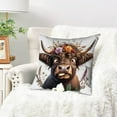 thumbnail image 6 of LSLJS Pillow Covers Cow Printed Soft Pillow Covers 18x18 Decorative Square Throw Pillow Covers Throw Pillow Covers for Sofa Home Bedroom Living Room, 6 of 6