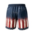 thumbnail image 3 of Havenx 250 Years Of American Independence Shorts for Men Drawstring American Flag Design Shorts with Pockets Elastic Waist Short Pant Freedom We the People Classic Summer Clothing,Navy M, 3 of 4