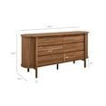 thumbnail image 4 of Cadence 6-Drawer Curved Dresser in Walnut, 4 of 9