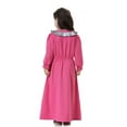 thumbnail image 7 of Huowey Girls Elegant Dresses Long Sleeve V-Neck Maxi Dress For Teen Girls High Waist Casual Party Wear Comfortable Dailywear,Pink,12-13 Years, 7 of 7