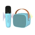 thumbnail image 1 of Mistaha Haut-Parleur Karaoké Bluetooth Portable avec Microphone, Modèle P2 - Micro Simple, Bleu, 1 of 7