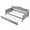 Grey, variant on Costway Twin Size Daybed with Trundle Solid Wood Sofa Bed with Slats Support Guest Bed Gray