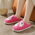 thumbnail image 2 of BERANMEY Halloween Slippers for Women Perfect Soft Plush Comfy Warm Slip-On Cute Womens Slippers Indoor Fluffy House Slippers for Women and Men Non-slip Fuzzy Flat Slides, 2 of 7