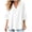 White, variant on Womens Summer Chiffon Blouses Short Sleeve V Neck Casual Dressy Work Tops Leggings 2026 Loose Flowy Tshirts White for Size XXL