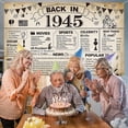 thumbnail image 4 of 60th Birthday Party Decorations, Vintage Back in 1965 Banner 60 Year Old Birthday Party Poster Supplies Vintage 1965 Backdrop Photography Background for Men & Women 60th Class Reunion Decor, 4 of 10