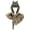 Brown, variant on Plush Animal Wolf Skull Shawl Mask,Furry Viking Skeleton Wolf Mask,Halloween Werewolf Barbarian Plush Shawl Headdress