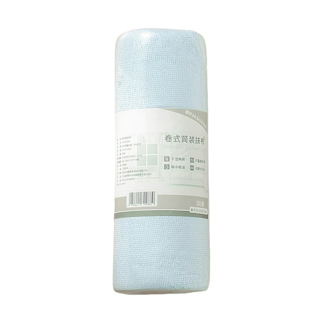 Rolled Disposable Kitchen Cleaning Wipes for Wet and Dry Use - Tear Off Convenient Sheets for Effortless Dish Wiping Countertop Cleaning, Mess Free - Pack of 20 Count