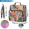 thumbnail image 2 of FORMRS Zipper Binder with Shoulder Strap 2-inch Ring 500 Sheet Capacity File Bag, Purple Cityscape Painting, 2 of 5