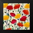 thumbnail image 2 of Schmitt, Carrie 20x20 Black Modern Framed Museum Art Print Titled - Cheerful Poppies, 2 of 5