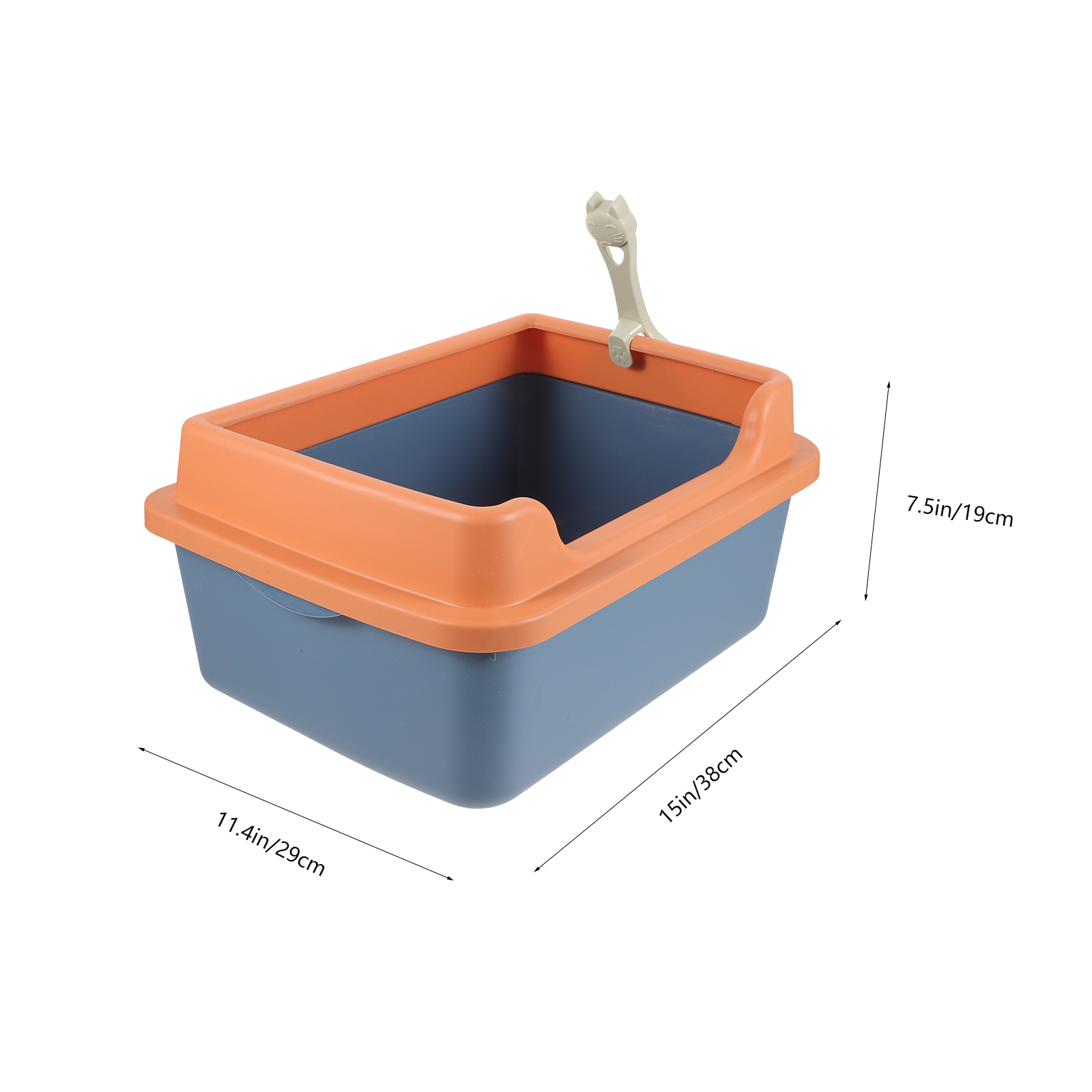 ULTNICE 1 Set of Cat Toilet Litter Box with Spill-Proof Design for Living Room Use