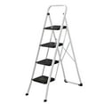 thumbnail image 1 of Homeworks 4-Step Steel Folding Ladder with Wide Steps and Hand Grip, 1 of 5