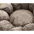thumbnail image 5 of Bean Bag Chair for Adults and Kids, Fluffy Bean Bag with Filler, Faux Fur Pumpkin Shape, Comfy Stuffed Single Sofa Floor Chair for Living Room, Bedroom, Reading, Brownish Grey, 5 of 16