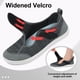 thumbnail image 4 of Zapatos para caminar LeisFit anchos para diabéticos ajustables gris oscuro, 4 of 6