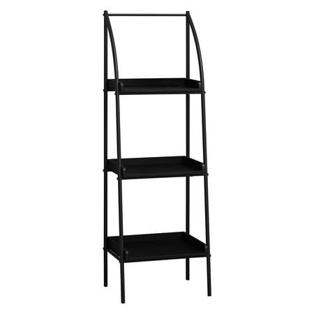 Monarch-Bookcase - 48"H / Black / Black Metal - Walmart.com