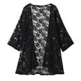 thumbnail image 2 of ICQOVD Womens Lace Shirt Embroidered Beach Sunscreen Clothing Cardigan, 2 of 4