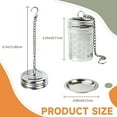 thumbnail image 5 of SUSWIM 2 Pack Tea Infuser for Loose Tea, Extra Fine Mesh Tea Strainers with Drip Trays, 304 Stainless Steel Tea Diffuser Filter, Tea Steeper Infusers for Teapot, Brew Tea（Small）, 5 of 5