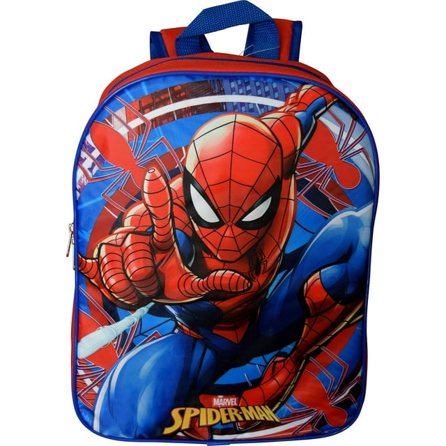 Mochila escolar Ruz Spiderman 15 pulgadas rojo-azul para niños