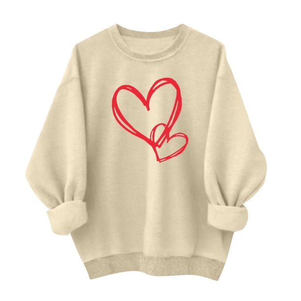 Camiseta de Moda de Cuello Redondo Casual de Manga Larga de las Mujeres para el Uso Diario, Suéter de Poliéster Suave, Blusa de Primavera de Invierno