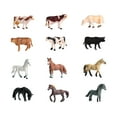 thumbnail image 4 of Juguetes de animales Baoblaze 12x decoración educativa interactiva Estatuilla de pasto, 4 of 8