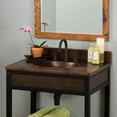thumbnail image 2 of Native Trails VNT362 36" Hammered Copper Vanity Top w/ Integrated Basin & Widespread Faucet Holes - Includes Built-In Backsplash, 2 of 5