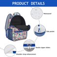 thumbnail image 4 of Pioneer Flower Backpack for School,Cute School Bag,Schoolbag with Adjustable Shoulder Straps & Padded Back,15.3"x11"x6.7", 4 of 6