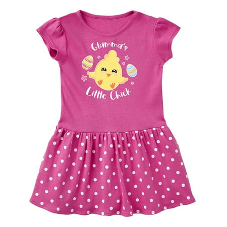 

Inktastic Happy Easter Glamma s Little Chick Gift Toddler Girl Dress