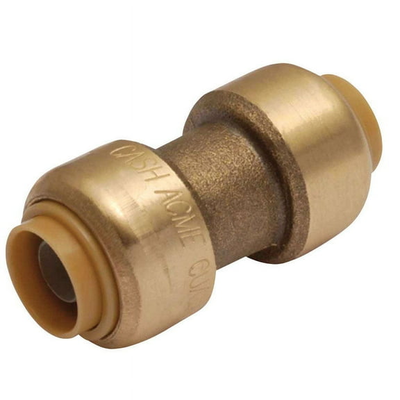 SharkBite 3/8 in. Push x 3/8 in. Dia. Push Brass Coupling