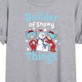 thumbnail image 3 of The Cat in the Hat - Builder Of Snowy Things - Juniors Oversized Graphic T-Shirt, 3 of 5