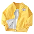 thumbnail image 3 of Asxite Toddler Fashion Casual Loose Print Zip Up Jacket Stand Collar Long Sleeve Fall Winter, 3 of 7