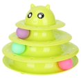 thumbnail image 4 of Cat 3 Level Tracks, Super Strong Plastic 3-level Track Cat Tracks Toy No-Slip With 3 Rolling Balls  For Pet Green, 4 of 8