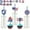 Blue-B, variant on American Flag Bunting, 4th of July Patriotic Outdoor Decorations, 300cm String Flag Banner for Porch Backyard Party