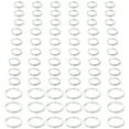 thumbnail image 1 of 300Pcs 4 Style Iron Split Rings Double Loops Jump Rings Cadmium Free & Lead Free Silver 6~10x1.4mm Inner Diameter: 5.3~8.6mm Single Wire: 0.7mm 21 Gauge 75pcs/style, 1 of 5
